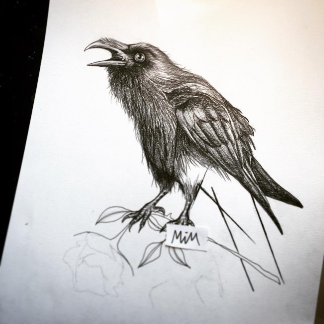 Raven tattoo