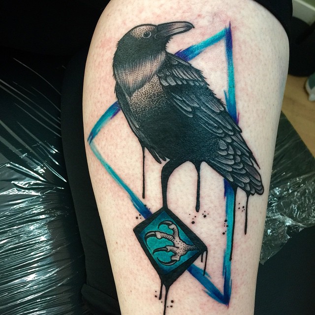 75+ Best Raven Tattoo Designs & All Meanings (2019)