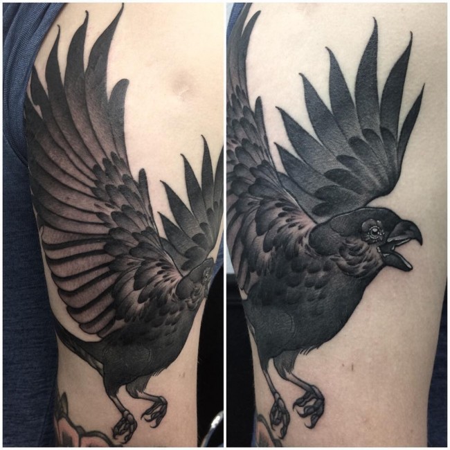 Raven tattoo