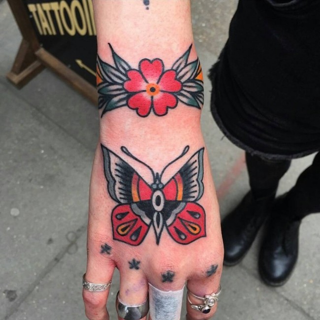 Sailor Jerry  Sailor jerry tattoo flash Butterfly tattoo meaning Butterfly  tattoo