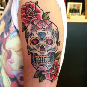 125+ Best Sugar Skull Tattoo - Designs & Meaning (2019)