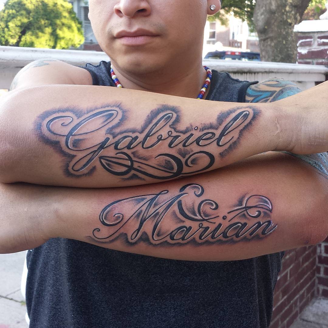 Tattoo with name for men