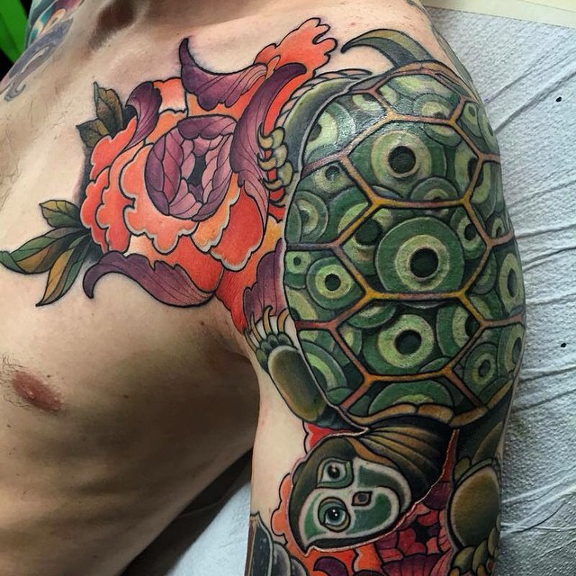 traditional japanese turtle tattoo