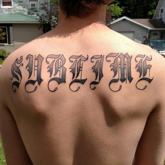 upper back tattoo