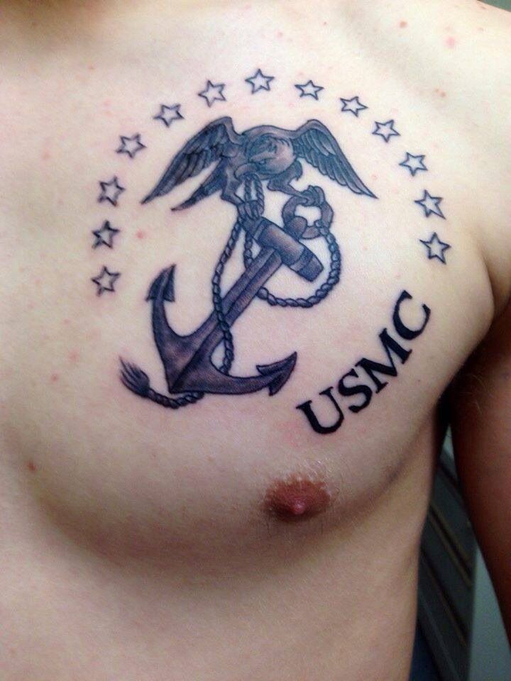 75 Cool USMC Tattoos Meaning, Policy and Designs (2019)