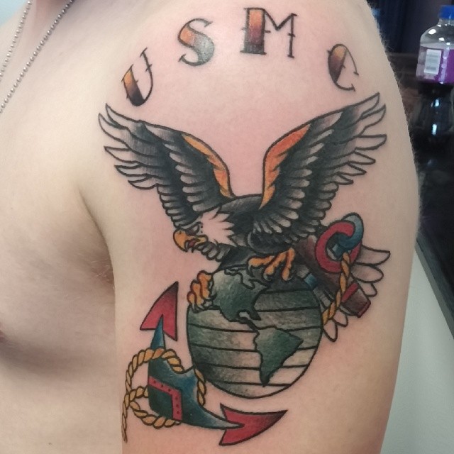 115+ Marine Tattoos Tattoos To Show Your Love For The Forces - Wild Tattoo  Art