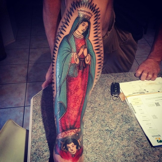 Virgin Mary tattoos