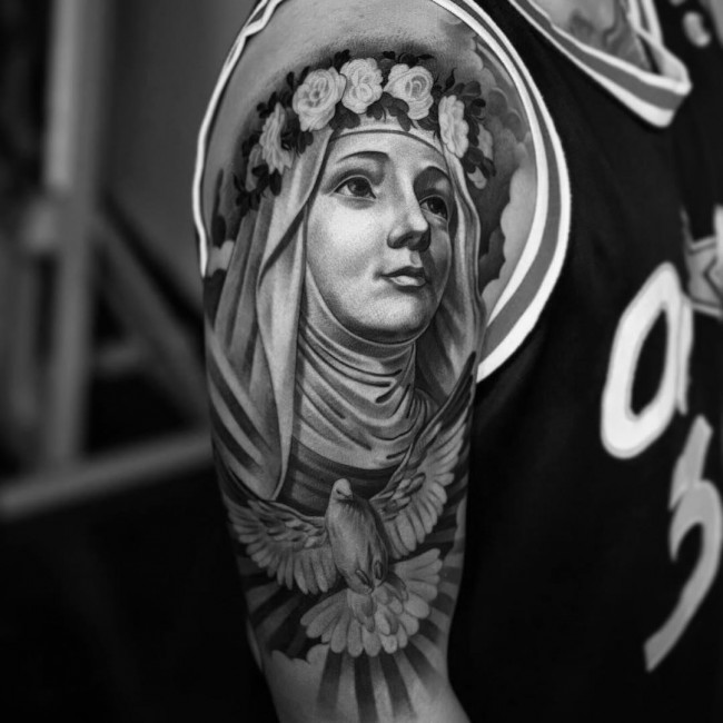 Virgin Mary tattoos