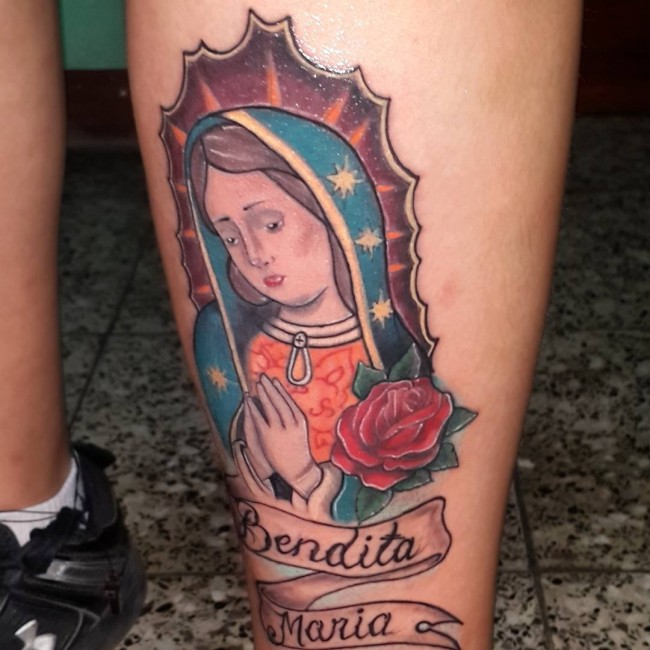 75+ Best Spiritual Virgin Mary Tattoo - Designs & Meanings (2019)