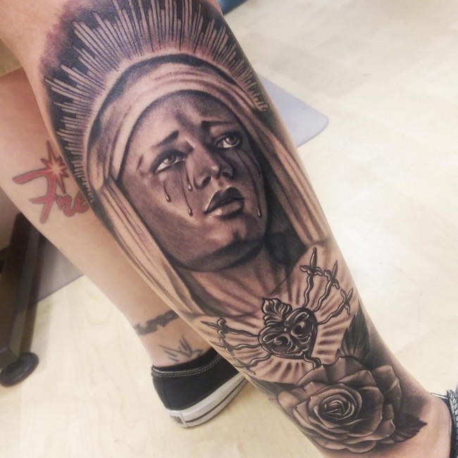 Virgin Mary tattoos