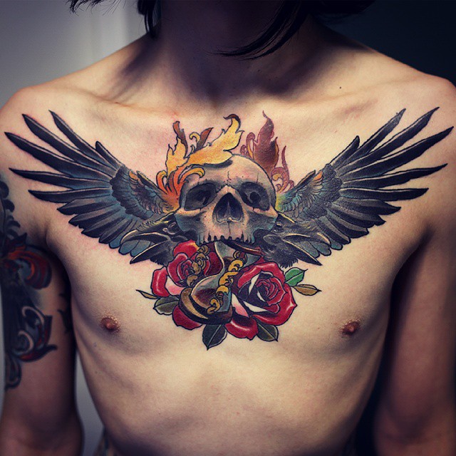 Color Chest Tattoo | Andrei Daniel Stancu - TrueArtists