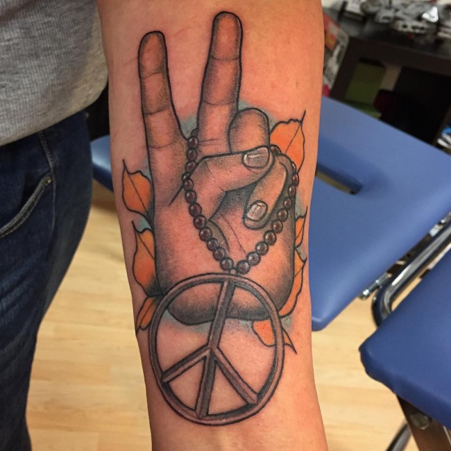 peace sign tattoos