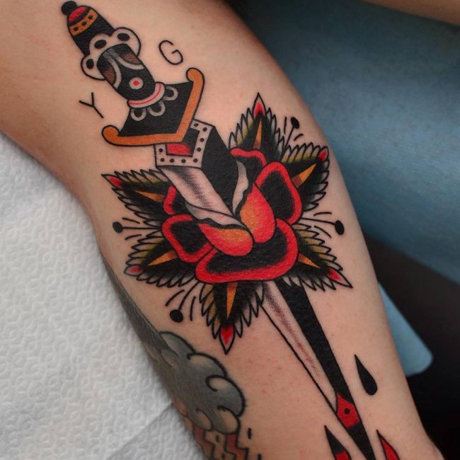 American traditional tattoo