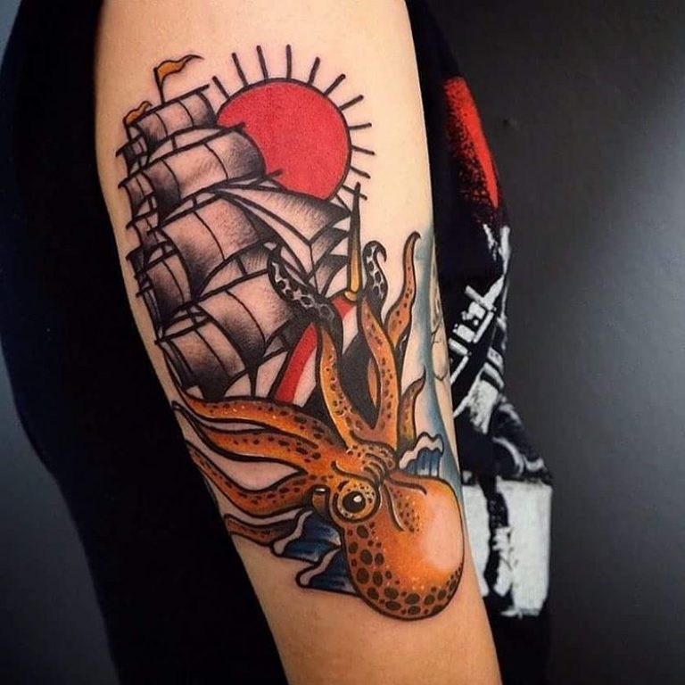 120+ Best American Traditional Tattoo Designs & Meanings - 2019 Ideas