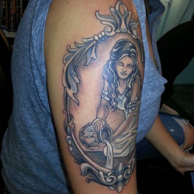 Aquarius Tattoo With Images Aquarius Tattoo Aquarius Symbol Tattoo ...