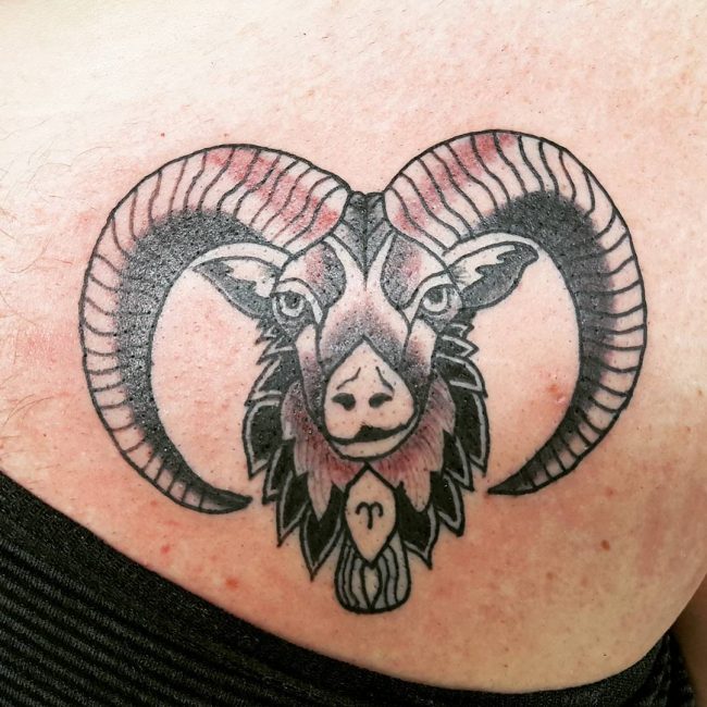 55 Best Aries Symbol Tattoo Designs Do You Believe in Astrology?(2019)