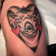 55 Best Aries Symbol Tattoo Designs - Do You Believe in Astrology?(2019)