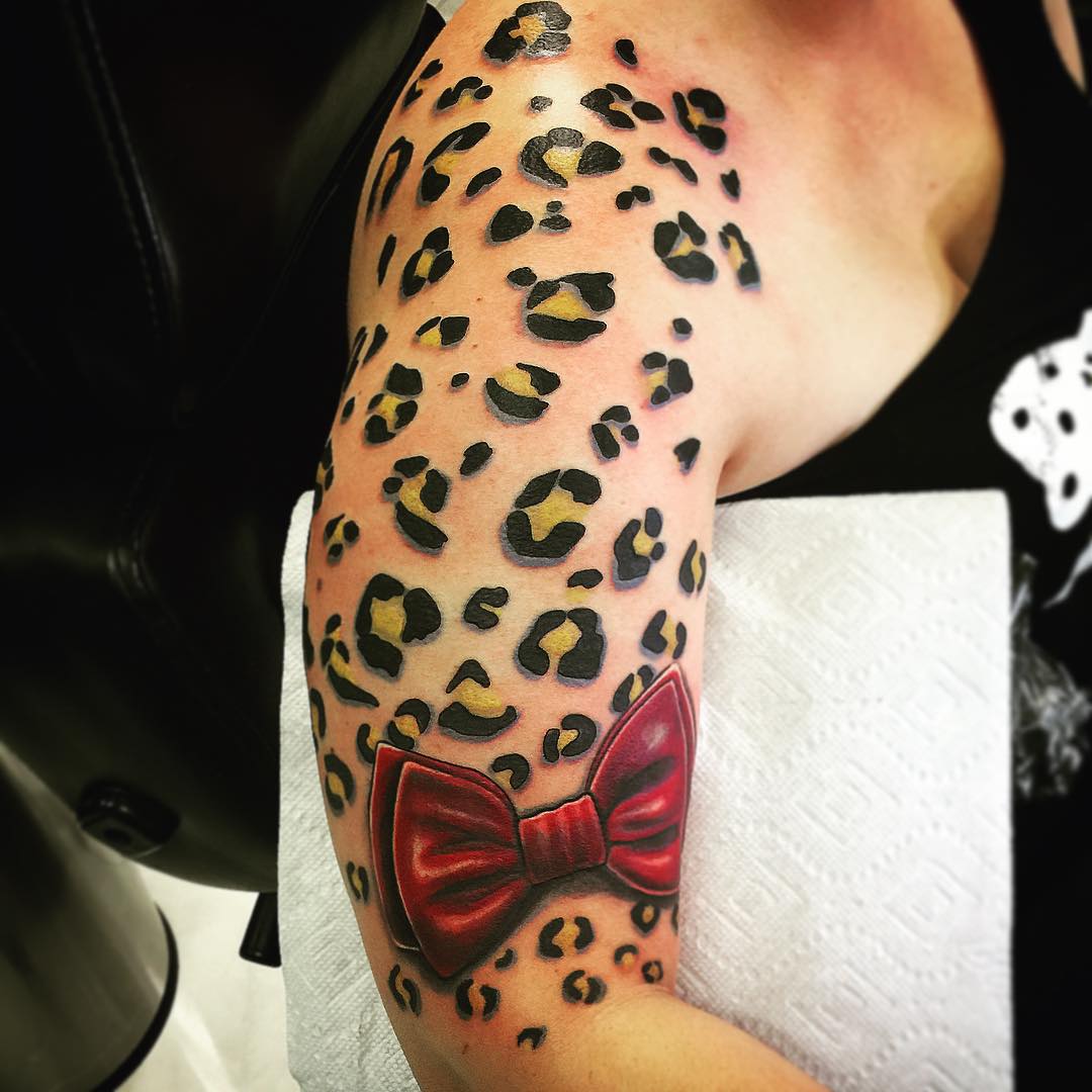 Cheetah Print Tattoo.