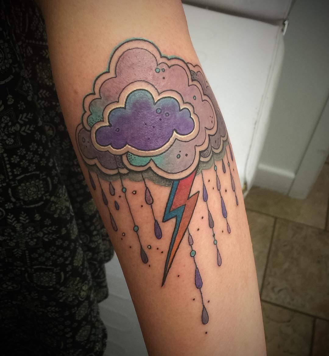 105+ Best Cloud Tattoo Designs & Meanings - Love is in the Air (2019)