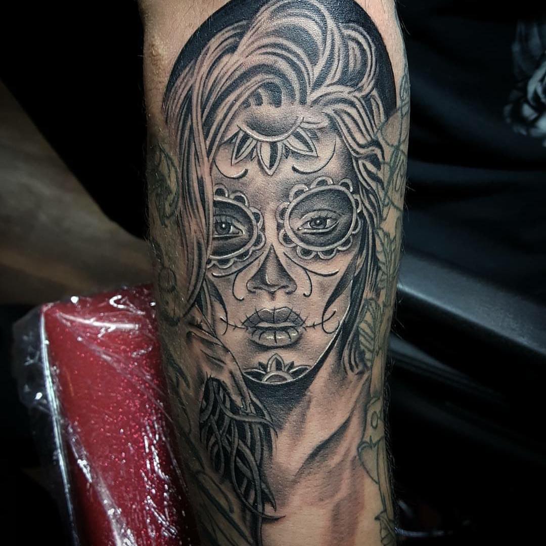 90+ Best Day of the Dead Tattoos Designs & Meanings (2019)