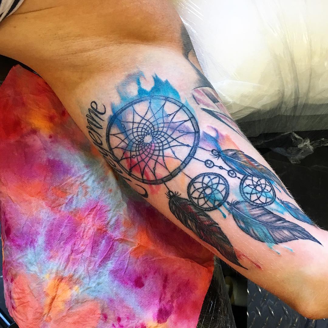 80+ Best Dreamcatcher Tattoo Designs & Meanings - Dive Deeper (2019)