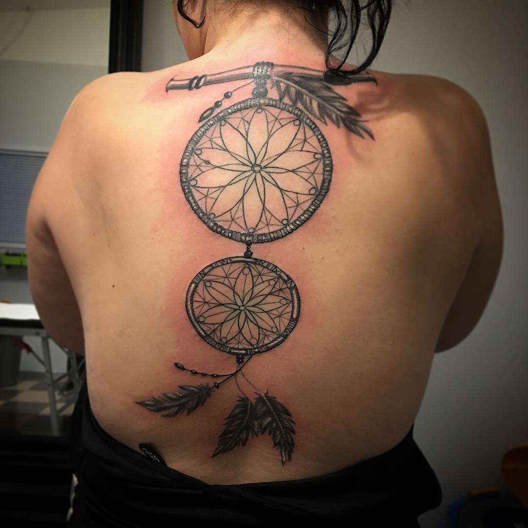 80+ Best Dreamcatcher Tattoo Designs & Meanings - Dive Deeper (2019)