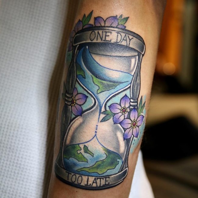 Hourglass tattoo