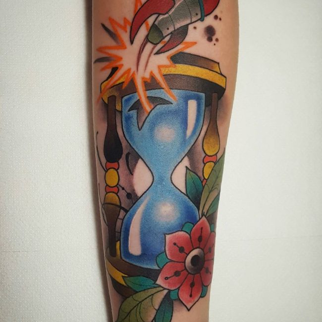 Hourglass tattoo