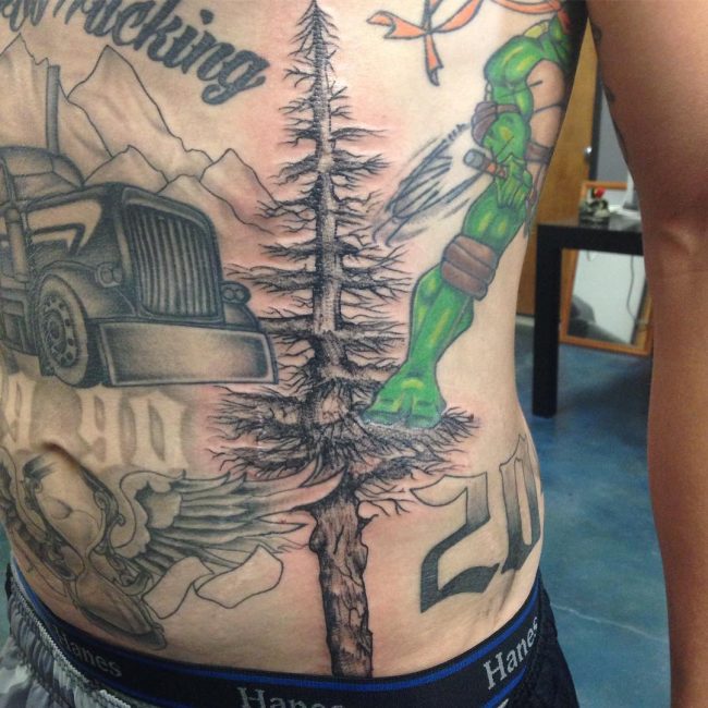 pine tree tattoos