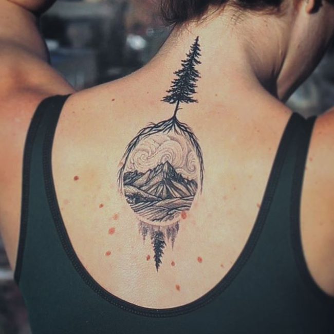 pine tree tattoos