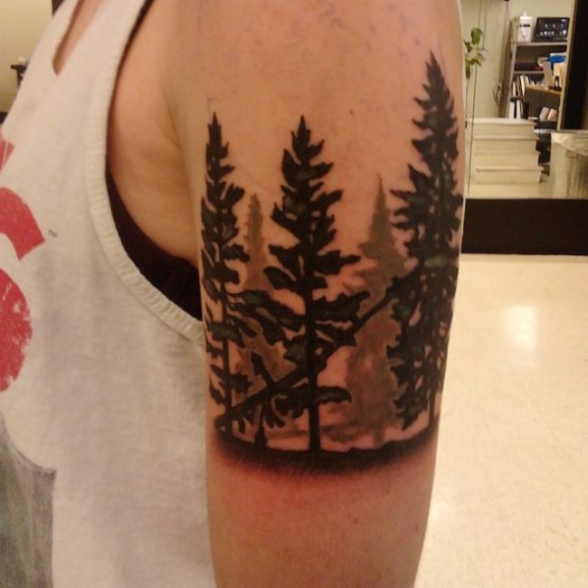 pine tree tattoos