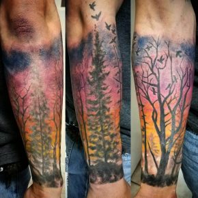 75+ Simple and Easy Pine Tree Tattoo - Designs & Meanings (2019)