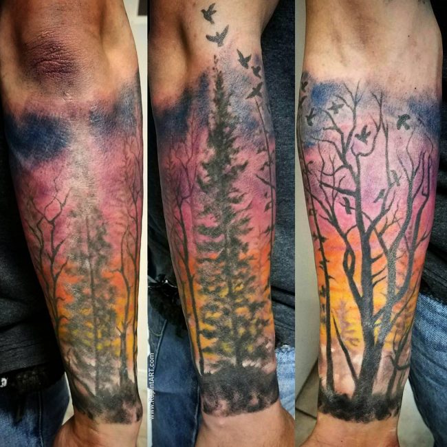 pine tree tattoos