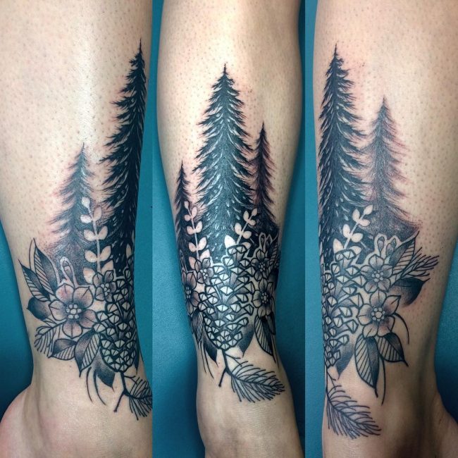 pine tree tattoos