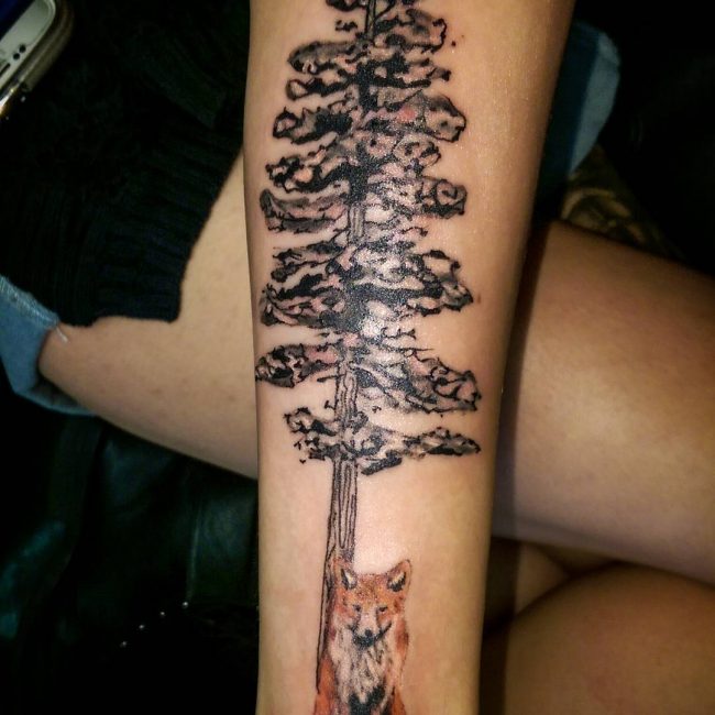 pine tree tattoos