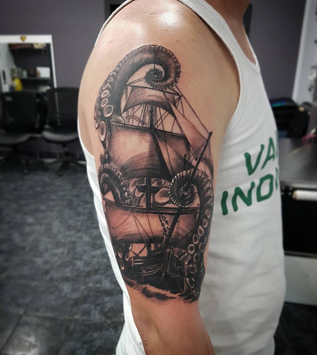 95+ Best Pirate Ship Tattoo Designs & Meanings - (2019)