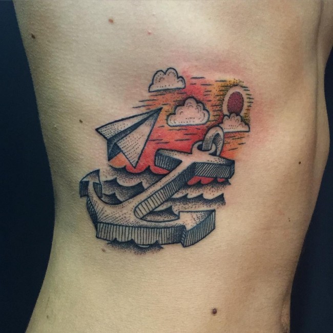 Anchor tattoo