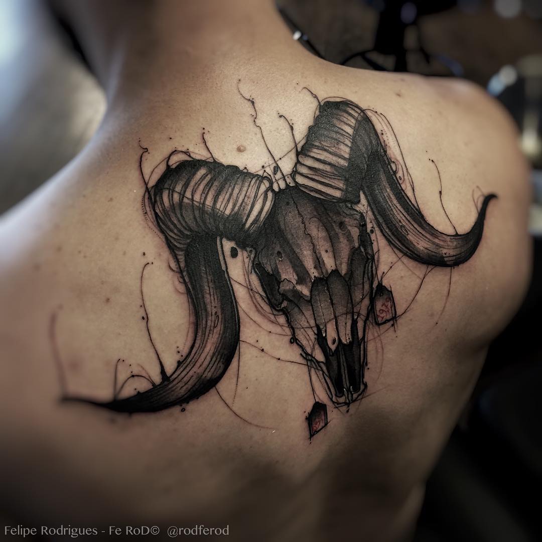 55 Best Aries Symbol Tattoo Designs - Do You Believe in Astrology?(2019)