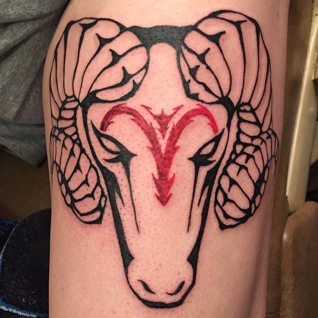 55 Best Aries Symbol Tattoo Designs - Do You Believe in 