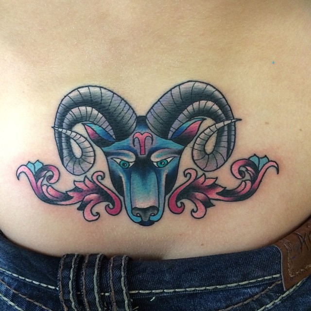 55 Best Aries Symbol Tattoo Designs - Do You Believe in Astrology?(2019)