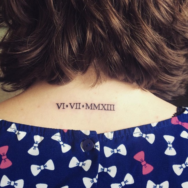 back of the neck tattoos