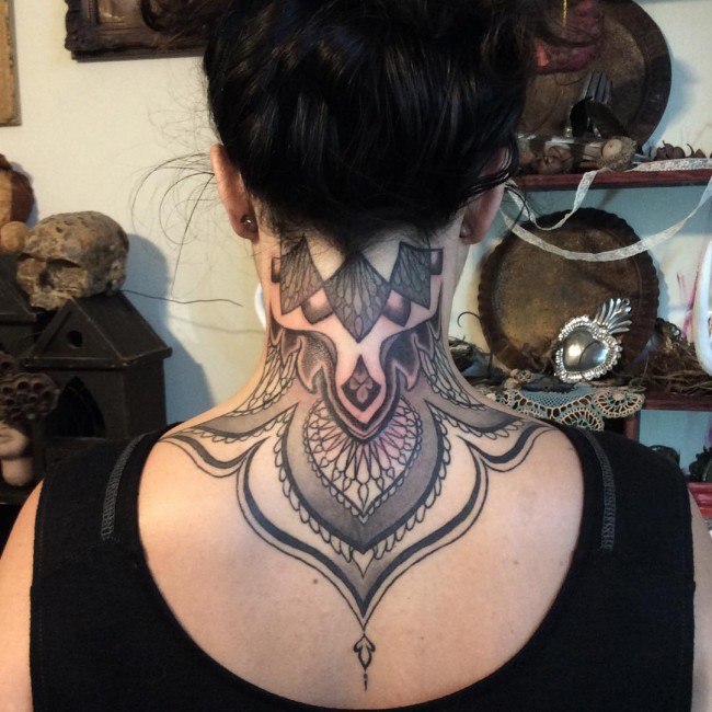 back of the neck tattoos