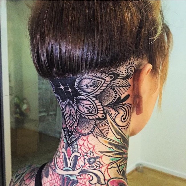 back of the neck tattoos