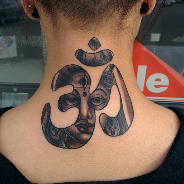 20 Eyecatching Back of Neck Tattoo Ideas and Designs