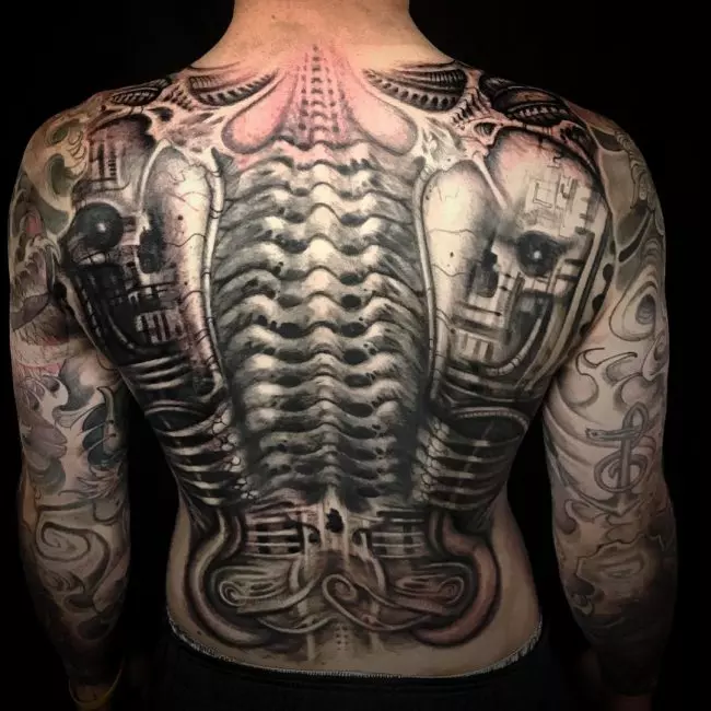 75+ Best Biomechanical Tattoo Designs & Meanings (Top of 2019)