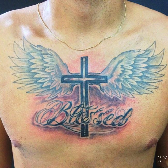 65 Best Blessed Tattoo Designs & Meanings - Holy Symbols (2019)