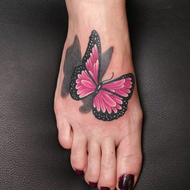 rainbow butterfly tattoos