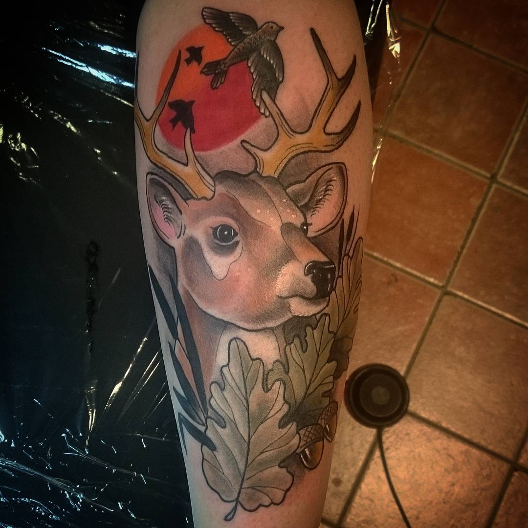 deer tattoos.