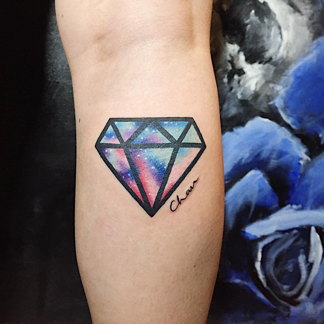 75+ Best Diamond Tattoo Designs & Meanings - Treasure for ...