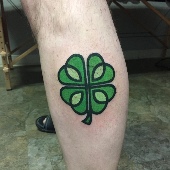 four leaf clover tattoo